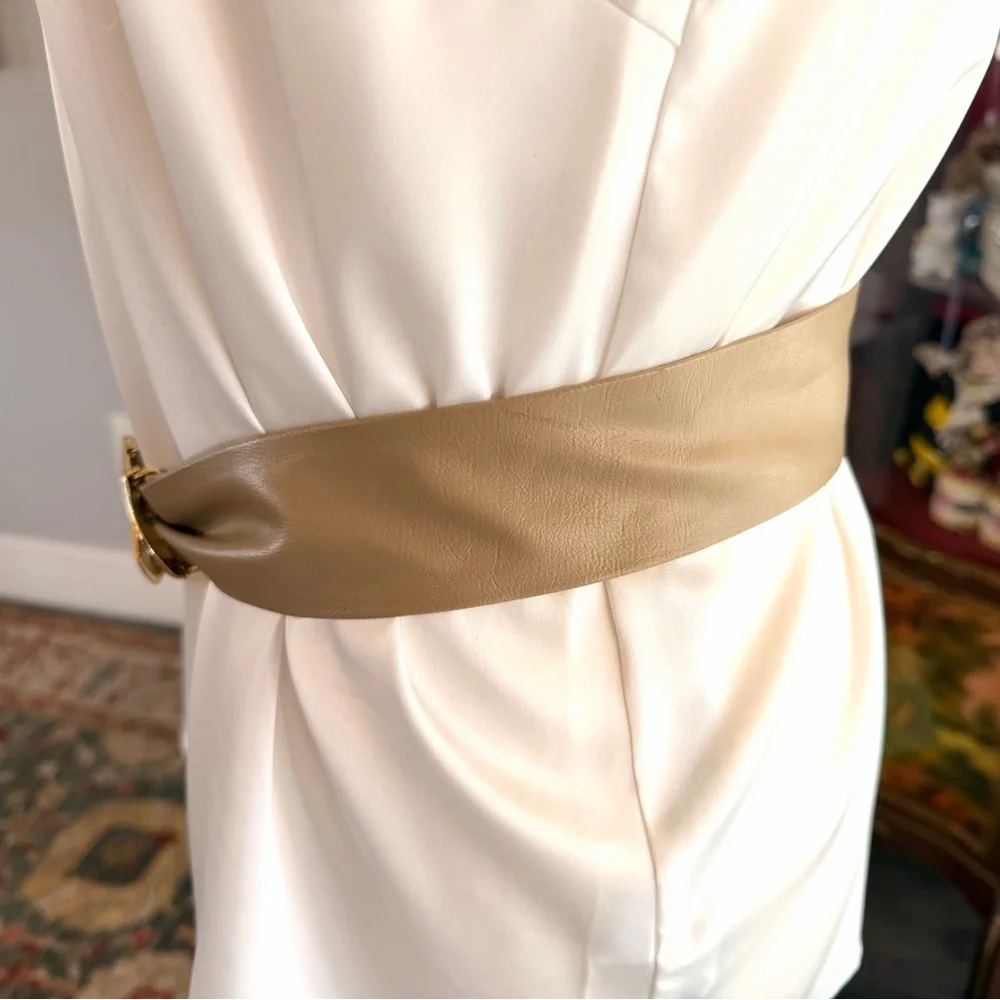 Vintage Gold and Tan Belt